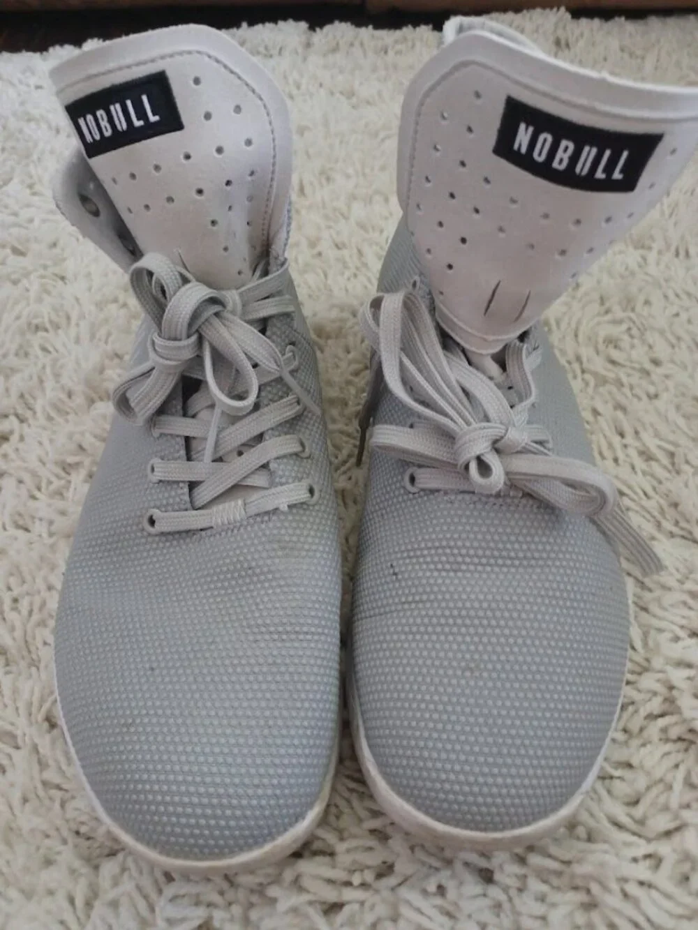 NOBULL High Top Trainer Gray SuperFabric CrossFit Shoes Men's 11.5 EU 45.5
